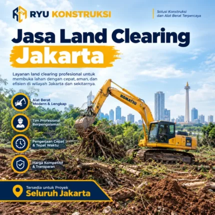 kontraktor jasa land clearing jakarta profesional ryu konstruksi