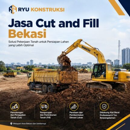layanan jasa cut and fill bekasi dari ryu konstruksi