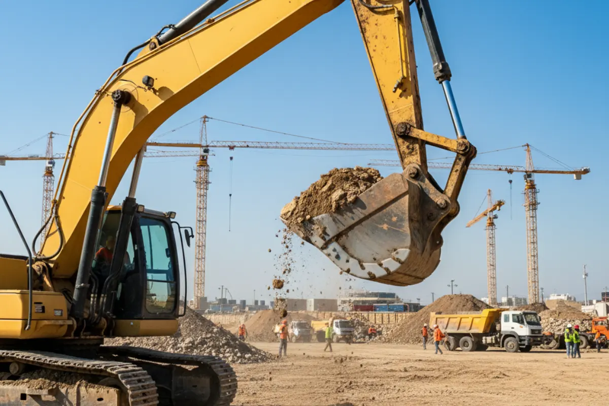 Fungsi Boom pada Excavator