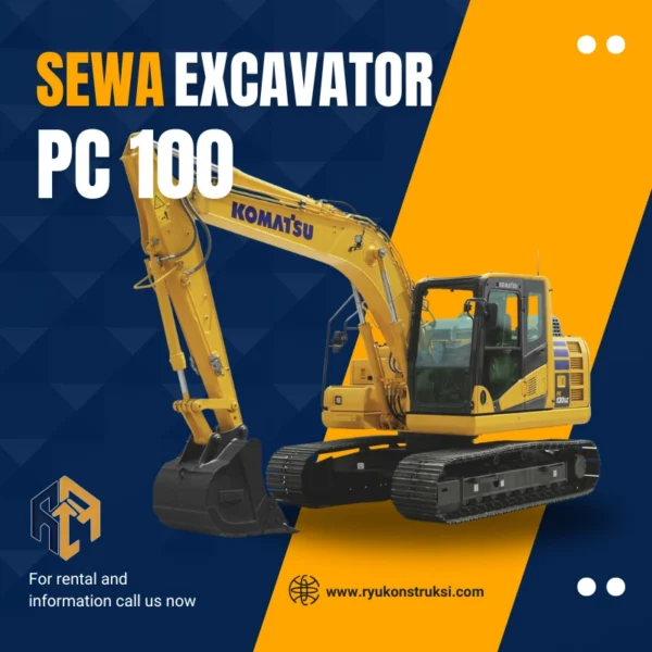 Harga Sewa Excavator PC 100 Per Jam