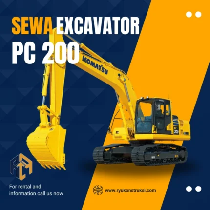 Sewa Excavator PC 200 Per Jam