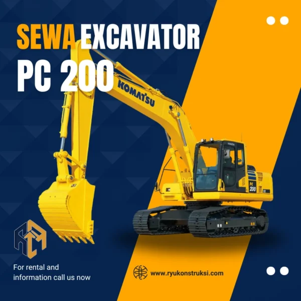 Sewa Excavator PC 200 Per Jam