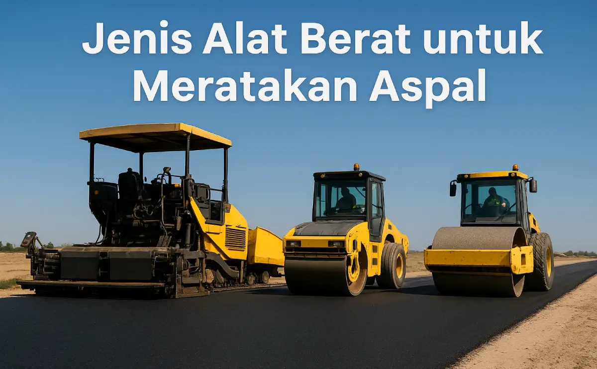 jenis alat berat untuk meratakan aspal