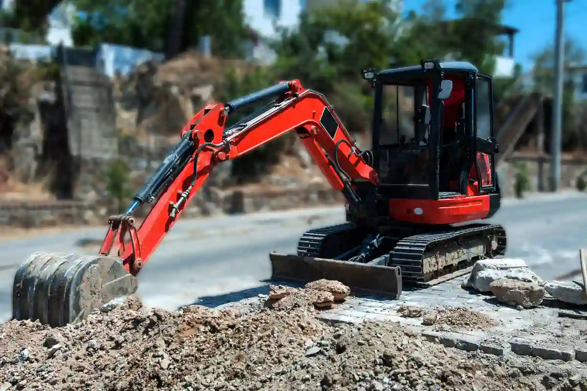 cara kerja excavator mini