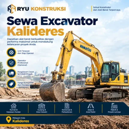 jasa sewa excavator kalideres jakarta barat dari ryu konstruksi