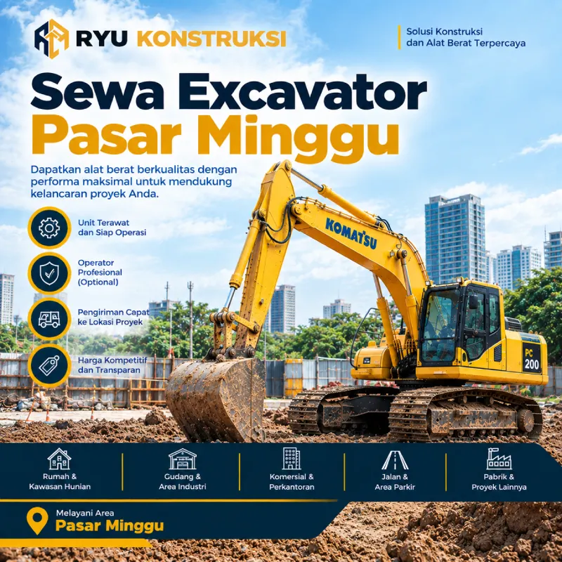 jasa sewa excavator pasar minggu dari ryu konstruksi jasa sewa excavator pasar minggu dari ryu konstruksi