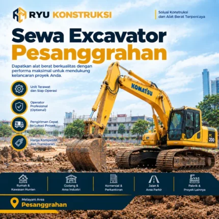 jasa sewa excavator pesanggrahan dari ryu konstruksi