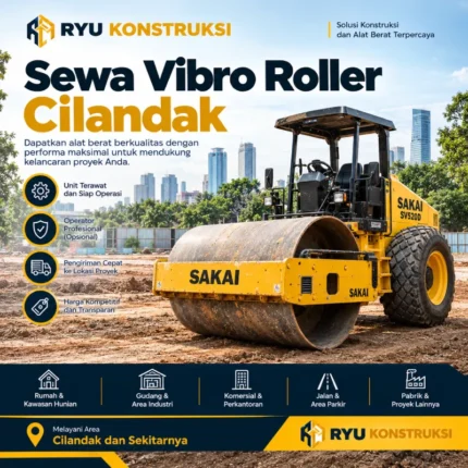 jasa sewa vibro roller cilandak untuk pemadatan tanah dari ryu konstruksi