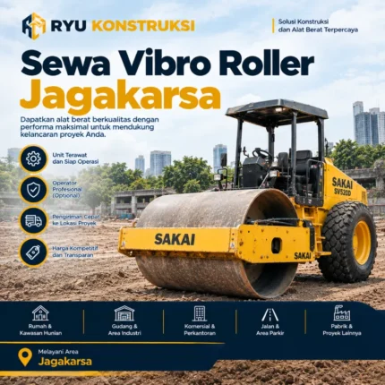 jasa sewa vibro roller jagakarsa untuk pemadatan tanah dari ryu konstruksi