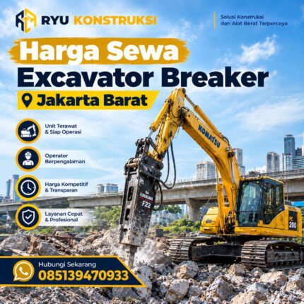 Harga Sewa Excavator Breaker Jakarta Barat - Ryu Konstruksi