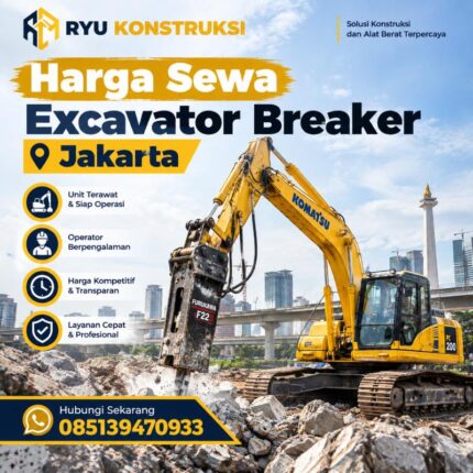 Harga Sewa Excavator Breaker Jakarta - Rental Beko Breaker Jakarta